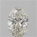 Natural Diamond 1.01 Carats, Oval with  Cut, K Color, VS2 Clarity and Certified by GIA