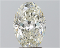 Natural Diamond 3.02 Carats, Oval with  Cut, K Color, SI1 Clarity and Certified by GIA