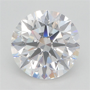 Picture of Lab Grown Diamond 3.01 Carats, Round with Ideal Cut, G Color, IF Clarity and Certified by IGI