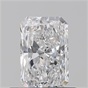 Natural Diamond 0.51 Carats, Radiant with  Cut, D Color, VVS1 Clarity and Certified by GIA
