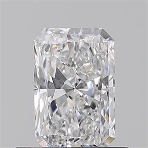 Picture of Natural Diamond 0.51 Carats, Radiant with  Cut, D Color, VVS1 Clarity and Certified by GIA