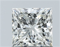 Natural Diamond 1.02 Carats, Princess with  Cut, H Color, VS1 Clarity and Certified by IGI