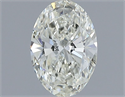 Diamante Natural 0.51 quilates, Ovalado , Color J, claridad VVS1 y certificado IGI