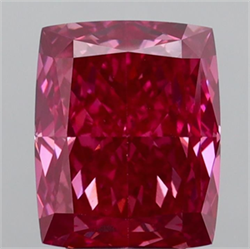 Picture of Lab Grown Diamond 4.59 Carats, CUSHION MODIFIED with  Cut, Fancy Vivid Pink Color, VS1 Clarity and Certified by IGI