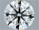 Natural Diamond 2.01 Carats, Round with Very Good Cut, I Color, VVS2 Clarity and Certified by IGI