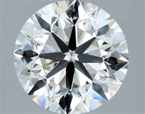 Picture of Natural Diamond 2.01 Carats, Round with Very Good Cut, I Color, VVS2 Clarity and Certified by IGI