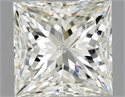 Natural Diamond 1.00 Carats, Princess with  Cut, J Color, SI1 Clarity and Certified by GIA