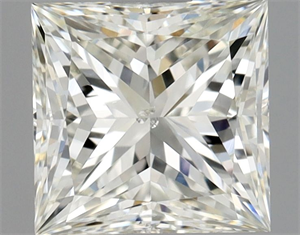 Picture of Natural Diamond 1.00 Carats, Princess with  Cut, J Color, SI1 Clarity and Certified by GIA