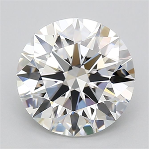 Picture of Lab Grown Diamond 3.02 Carats, Round with Excellent Cut, D Color, FL Clarity and Certified by GIA