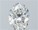 Natural Diamond 0.70 Carats, Oval with  Cut, F Color, VVS2 Clarity and Certified by GIA
