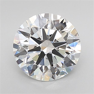 Picture of Lab Grown Diamond 3.45 Carats, Round with Ideal Cut, D Color, IF Clarity and Certified by IGI