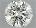 Natural Diamond 0.80 Carats, Round with Excellent Cut, K Color, SI2 Clarity and Certified by GIA