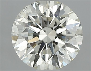 Picture of Natural Diamond 0.80 Carats, Round with Excellent Cut, K Color, SI2 Clarity and Certified by GIA
