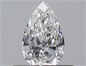 Diamante Natural 0.30 quilates, De pera , Color E, claridad VS2 y certificado GIA