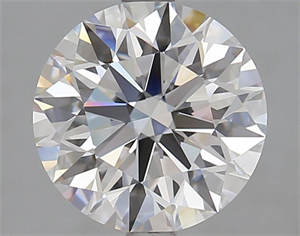 Picture of Lab Grown Diamond 3.03 Carats, Round with Ideal Cut, D Color, IF Clarity and Certified by IGI