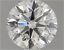 Diamante Natural 0.58 quilates, Redondo , Color H, claridad SI1 y certificado GIA