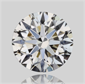 Natural Diamond 0.70 Carats, Round with Excellent Cut, D Color, VVS2 Clarity and Certified by GIA