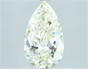 Natural Diamond 3.04 Carats, Pear with  Cut, J Color, SI1 Clarity and Certified by IGI