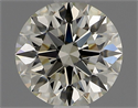 Natural Diamond 0.71 Carats, Round with Excellent Cut, K Color, VVS2 Clarity and Certified by IGI