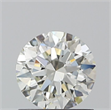 Natural Diamond 0.90 Carats, Round with Excellent Cut, K Color, VVS2 Clarity and Certified by GIA