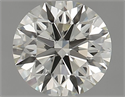 Natural Diamond 0.57 Carats, Round with Excellent Cut, M Color, VVS1 Clarity and Certified by GIA