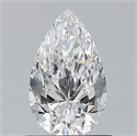 Natural Diamond 0.82 Carats, Pear with  Cut, D Color, VS2 Clarity and Certified by GIA