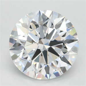 Picture of Lab Grown Diamond 3.33 Carats, Round with Ideal Cut, D Color, IF Clarity and Certified by IGI