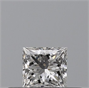 Natural Diamond 0.23 Carats, Princess with  Cut, F Color, VVS1 Clarity and Certified by GIA
