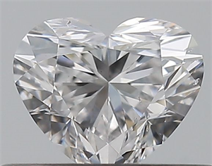 Picture of Natural Diamond 0.42 Carats, Heart with  Cut, D Color, SI1 Clarity and Certified by GIA