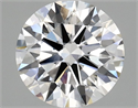 Del inventario de diamantes de laboratorio, 2.10 quilates, Redondo , Color F, claridad VVS2 y certificado IGI