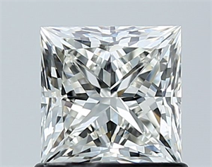 Picture of Natural Diamond 1.02 Carats, Princess with  Cut, I Color, VVS2 Clarity and Certified by GIA