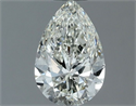Natural Diamond 0.60 Carats, Pear with  Cut, H Color, VVS2 Clarity and Certified by IGI