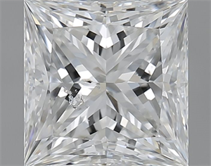 Picture of Natural Diamond 2.02 Carats, Princess with  Cut, F Color, SI2 Clarity and Certified by GIA