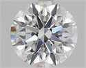 Natural Diamond 2.23 Carats, Round with Excellent Cut, F Color, VVS2 Clarity and Certified by GIA