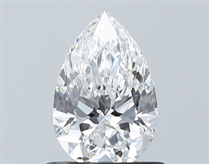 Picture of Natural Diamond 0.75 Carats, Pear with  Cut, D Color, VS1 Clarity and Certified by GIA