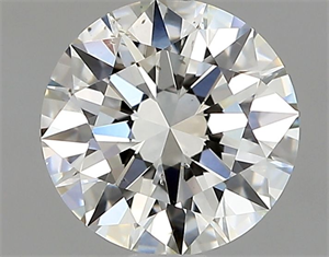 Picture of Natural Diamond 1.01 Carats, Round with Excellent Cut, H Color, SI1 Clarity and Certified by GIA