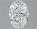 Natural Diamond 2.01 Carats, Oval with  Cut, H Color, VS2 Clarity and Certified by GIA
