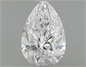 Natural Diamond 0.40 Carats, Pear with  Cut, D Color, SI1 Clarity and Certified by GIA