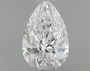 Picture of Natural Diamond 0.40 Carats, Pear with  Cut, D Color, SI1 Clarity and Certified by GIA