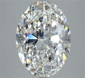 Picture of Natural Diamond 4.01 Carats, Oval with  Cut, F Color, IF Clarity and Certified by GIA