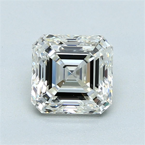 Picture of Natural Diamond 1.07 Carats, Asscher with  Cut, J Color, VVS2 Clarity and Certified by GIA
