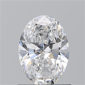 Picture of Natural Diamond 0.90 Carats, Oval with  Cut, D Color, SI1 Clarity and Certified by GIA
