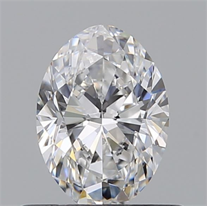 Picture of Natural Diamond 0.51 Carats, Oval with  Cut, D Color, VS1 Clarity and Certified by GIA