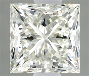 Picture of Natural Diamond 0.50 Carats, Princess with  Cut, H Color, VVS1 Clarity and Certified by IGI