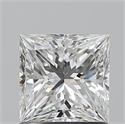 Natural Diamond 1.10 Carats, Princess with  Cut, G Color, VVS1 Clarity and Certified by GIA