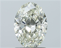 Natural Diamond 1.21 Carats, Oval with  Cut, K Color, SI2 Clarity and Certified by GIA