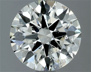 Foto Diamante Natural 1.50 quilates, Redondo , Color N, claridad I1 y certificado GIA de