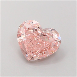 Picture of Lab Grown Diamond 2.01 Carats, Heart with  Cut, Fancy Intense Pink Color, VS2 Clarity and Certified by IGI