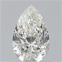 Natural Diamond 0.70 Carats, Pear with  Cut, H Color, VVS2 Clarity and Certified by GIA