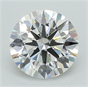 Lab Grown Diamond 1.34 Carats, Round with Ideal Cut, D Color, VS1 Clarity and Certified by IGI
